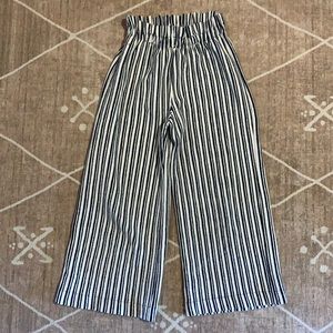 Zara wide leg striped pants, size 7 - FREE with another purchase
